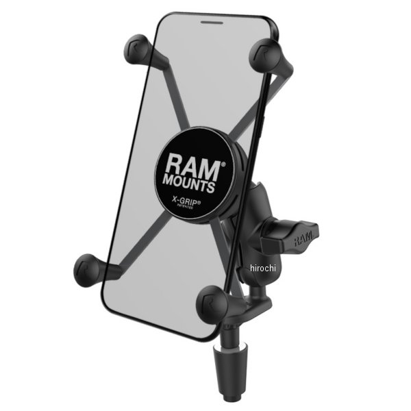 ラムマウント RAM MOUNTS Xグリップフォークステムベース ファブレット用 ショートアーム 1インチボール RAM-B-176-A-UN10U  JP店 都内で