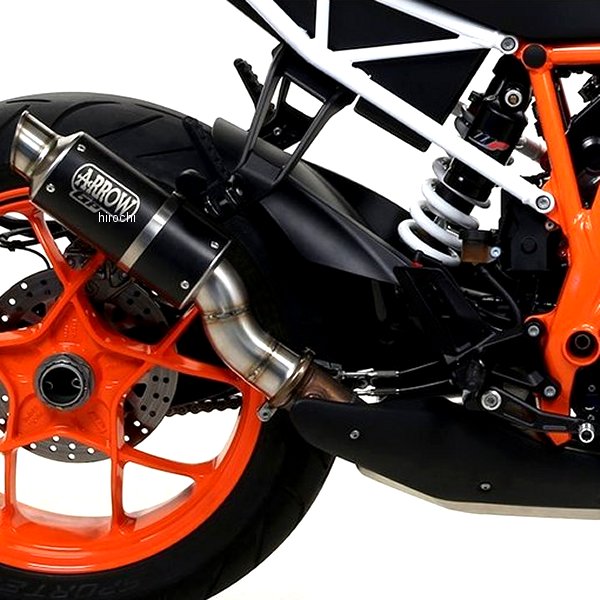 アロー ARROW スリップオンマフラー GP2 17年-18年 KTM 1290SUPERDUKEGT ニクロムダーク/ステンエンド 71537GPI JP店