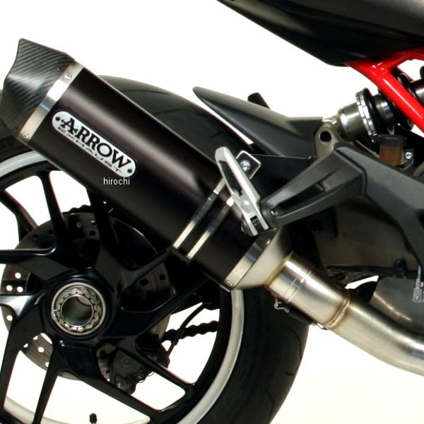 アロー ARROW スリップオンマフラー RACE TECH 14年-15年 ドゥカティ MONSTER1200 アルミダーク/カーボンエンド 71768AKN+71451MI JP店