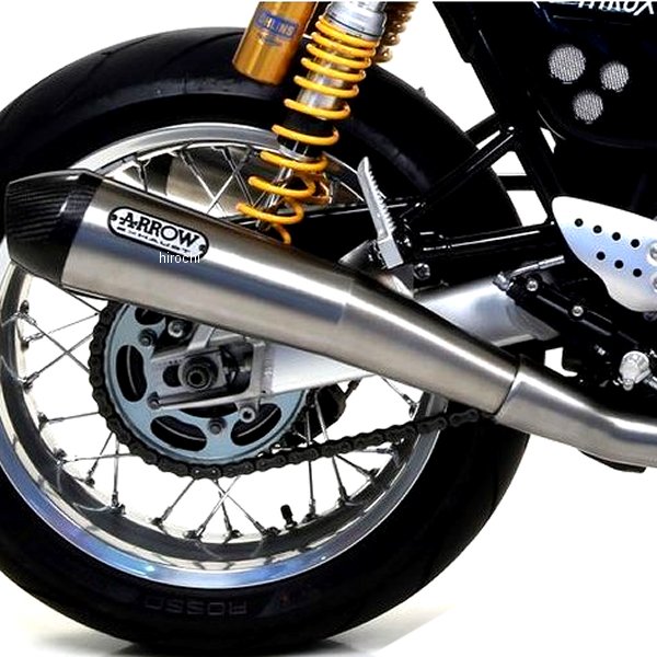 アロー スリップオンマフラー PRO RACE デュアル 16年-20年 Thruxton1200R ニクロム/カーボンエンド 71851RKI-Thruxton1200R JP店