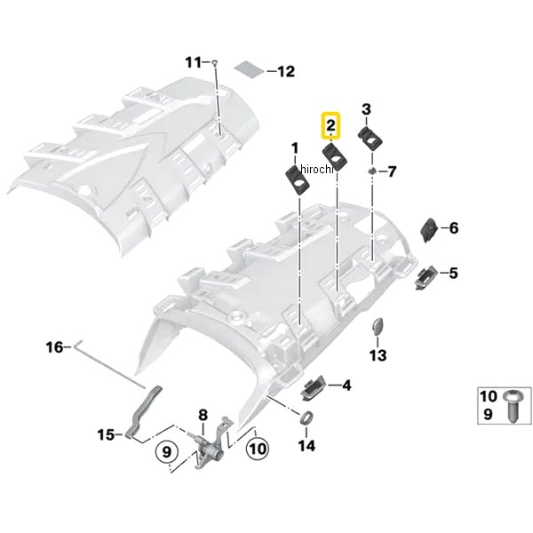 BMW純正 センター ラバー クッション RH 46547680488 JP店