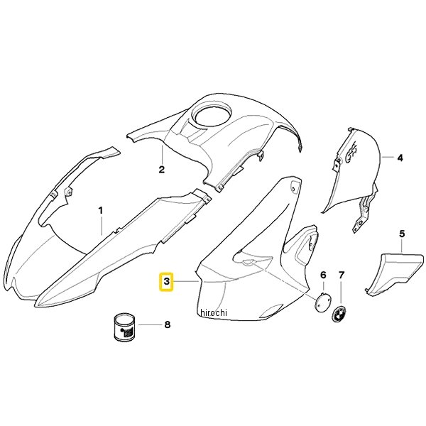 BMW純正 サイド セクション schwarz LH 46637682909 JP店