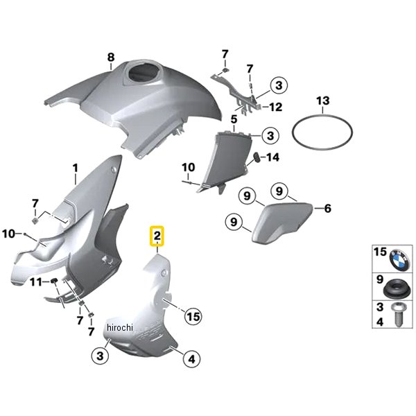BMW純正 カバー LH 46637700873 JP店