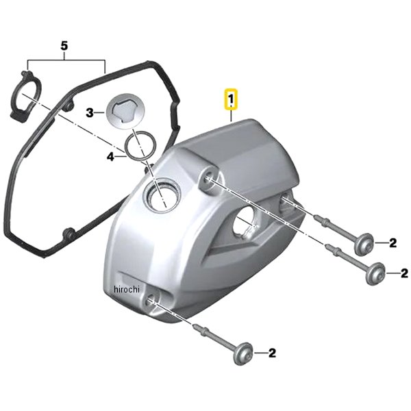BMW純正 シリンダー ヘッド カバー granit-grau LH 11128549465 JP店