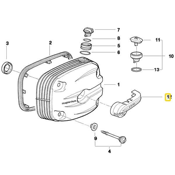 BMW純正 スパーク プラグ カバー LH 2SPARK / WS-ALU 11147675731 JP店