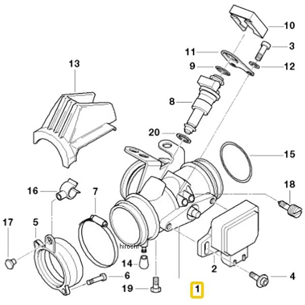 BMW純正 スロットル バタフライ RH 13542325854 JP店