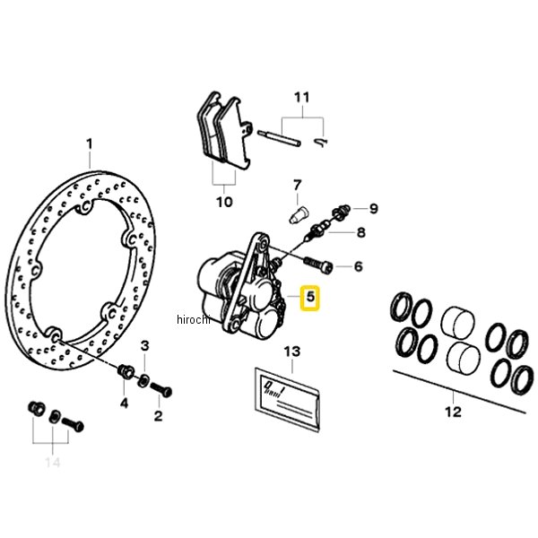 BMW純正 ブレーキ キャリパー RH パッドなし D\u003d32/34mm 34112333112 JP店 48,642円