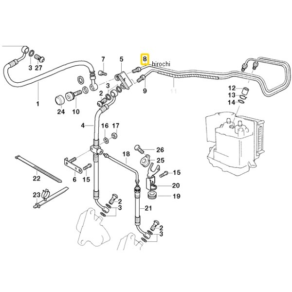 BMW純正 F フィード ブレーキ ライン 34327676975 JP店