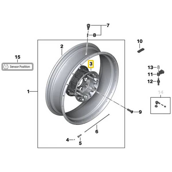 BMW純正 R ホィール ハブ silber 36318526660 JP店