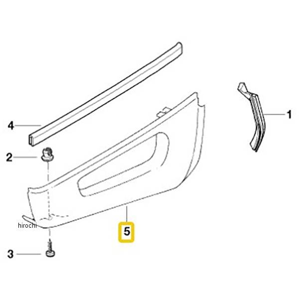 BMW純正 トリム パネル RH SILBER 46632313896 JP店