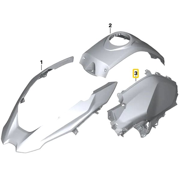 BMW純正 フューエルタンクカバー LH GREY 46638567801 JP店
