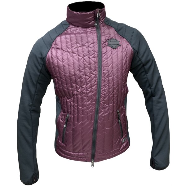 【即納】 ハーレー純正 新品 パッカブルジャケット ミッドレイヤー 紫/黒 レディース Mサイズ 97030-15VW/000M JP店｜株式会社ヒロチー商事 店