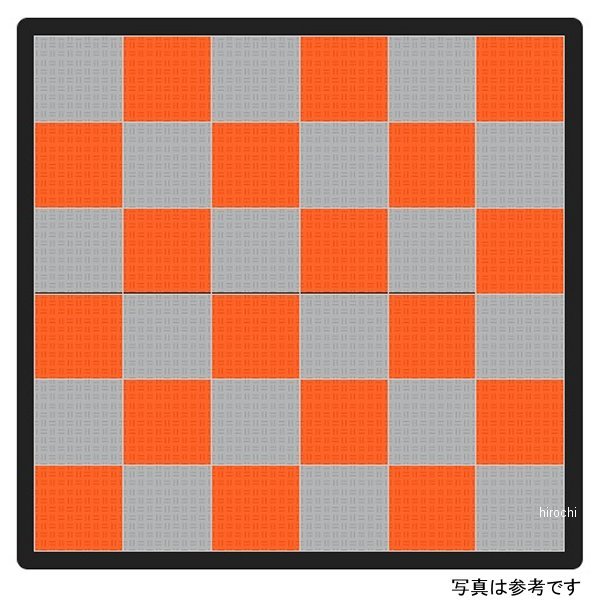 【メーカー在庫あり】 テックタイル TECTile Bike-2Lセット 2,410mm&times;2,740mm ライトグレー/オレンジ TECTILE-GARAGE0004-LGR-OR JP店｜株式会社ヒロチー商事 店