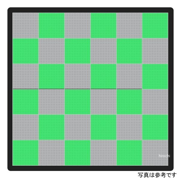 テックタイル TECTile 1小間セット 2,740mm&times;2,740mm ライトグレー/緑 TECTILE-TENJI0001-LGR-GN JP店｜株式会社ヒロチー商事 店