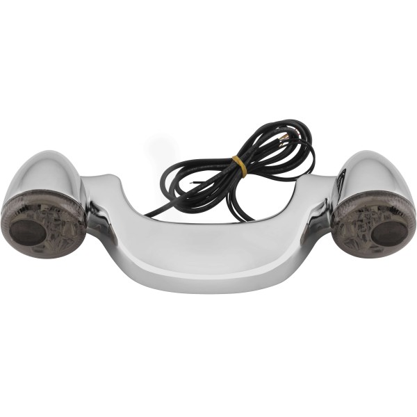 【USA在庫あり】 レトリックライティング LETRIC LIGHTING リア ライトバー LEDウインカー 10年-20年 FLHX クローム スモークレンズ letLLC-RLB-S JP店