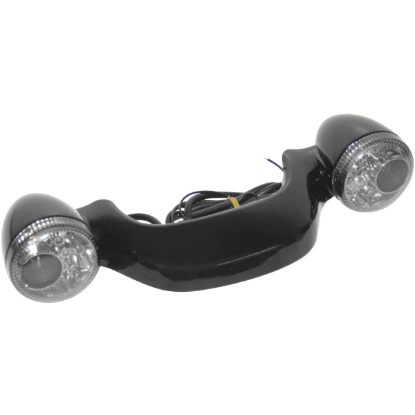 【USA在庫あり】 レトリックライティング LETRIC LIGHTING リア ライトバー LEDウインカー 10年-20年 FLHX 黒 スモークレンズ letLLC-BLB-S JP店