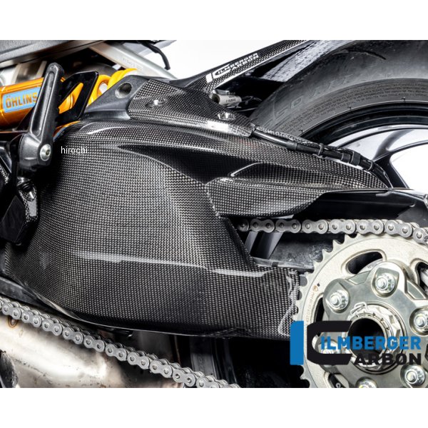Ilmberger チェーンガード付きスイングアームカバー 艶なし 19年-20年 ドゥカティ Diavel1260 マットカーボン SSO-117-DI19M-K JP店|株式会社ヒロチー商事 店