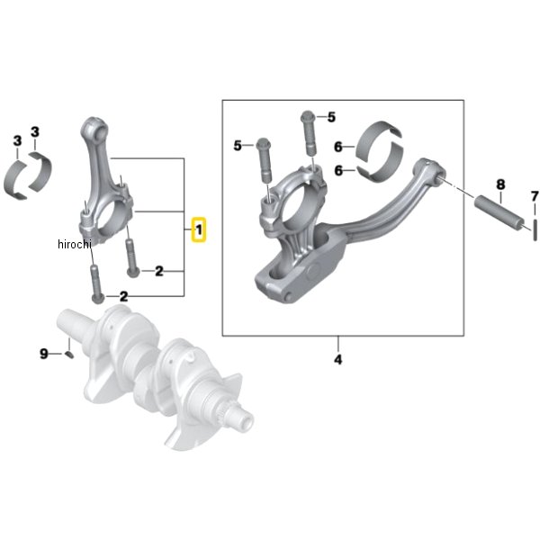 BMW純正 コンロッド ブッシュ付き 11248537752 JP店