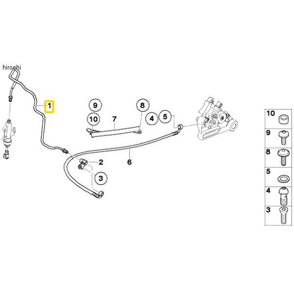 BMW純正 R ブレーキ ライン 34328530488 JP店