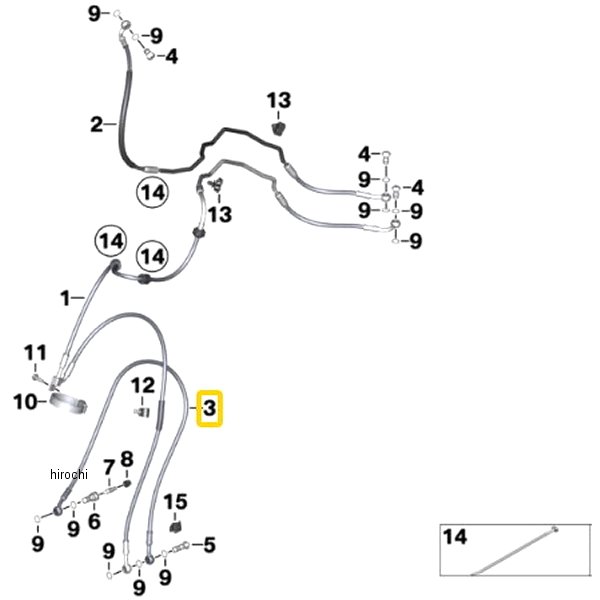 BMW純正 F ブレーキ ホース 34328564958 JP店