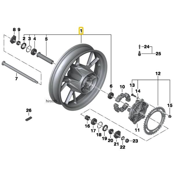 BMW純正 R ホィール､黒 36318556106 JP店