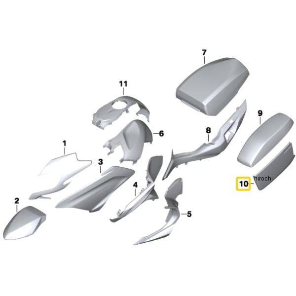 BMW純正 カバー RH 46548551032 JP店