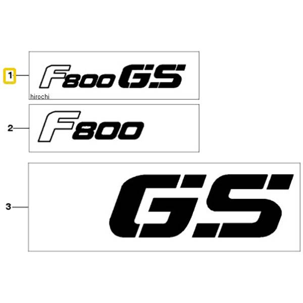 BMW純正 モデル レター F800GS LH 46637712555 JP店