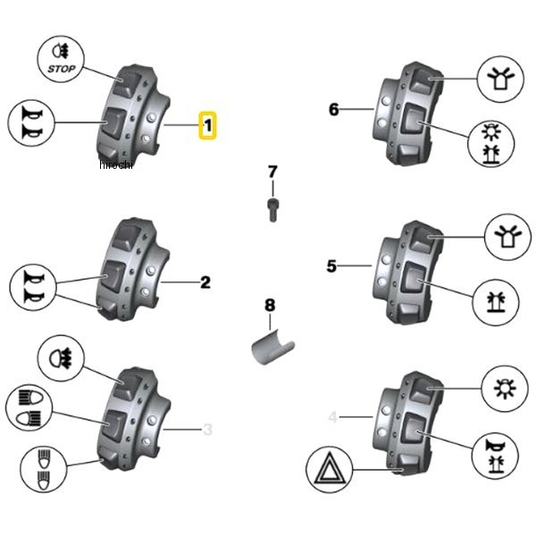 BMW純正 補助スイッチ LH 61318550153 JP店 28,677円