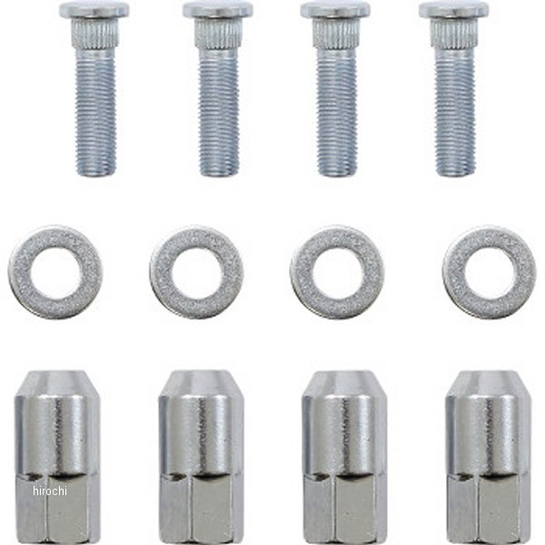 【USA在庫あり】 ムースレーシング MOOSE RACING WHEEL STUD/NUT KIT MSE 0213-0870 JP店