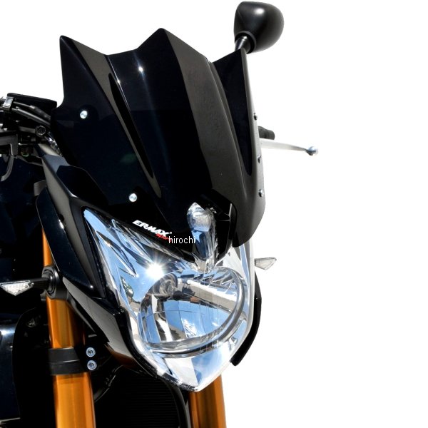 0302XX108 アルマックス ERMAX スポーツ スクリーン 24cm 10年-17年 FZ8 ダークブラック 030256108 JP店