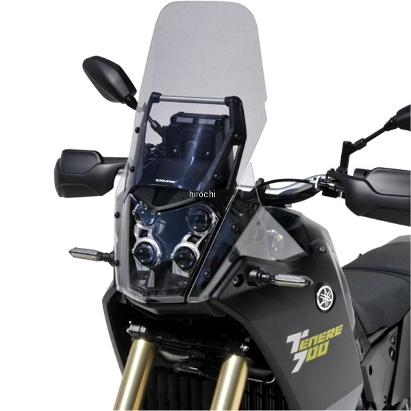 0102Y90-XX アルマックス ERMAX ハイプロテクション ウインドスクリーン +8cm(35cm)19年-22年 テネレ700 ダークブラック 0102Y90-56 JP店|株式会社ヒロチー商事 店