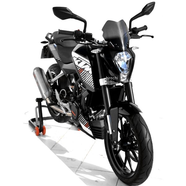 0354XX003 アルマックス ERMAX スポーツスクリーン 22cm 11年-14年 KTM 200 DUKE ライトブラック 035403003 JP店