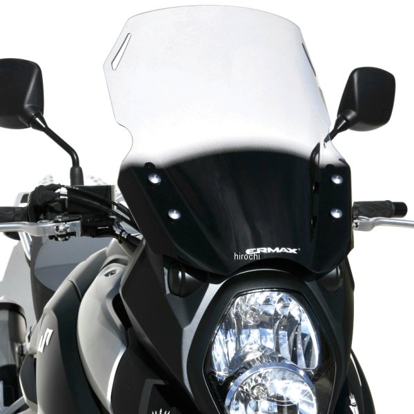 0104XX091 アルマックス ERMAX ハイプロテクション ウインドスクリーン 43cm 14年-19年 V-Strom1000、DL1000 ライトブラック 010403091 JP店|株式会社ヒロチー商事 店