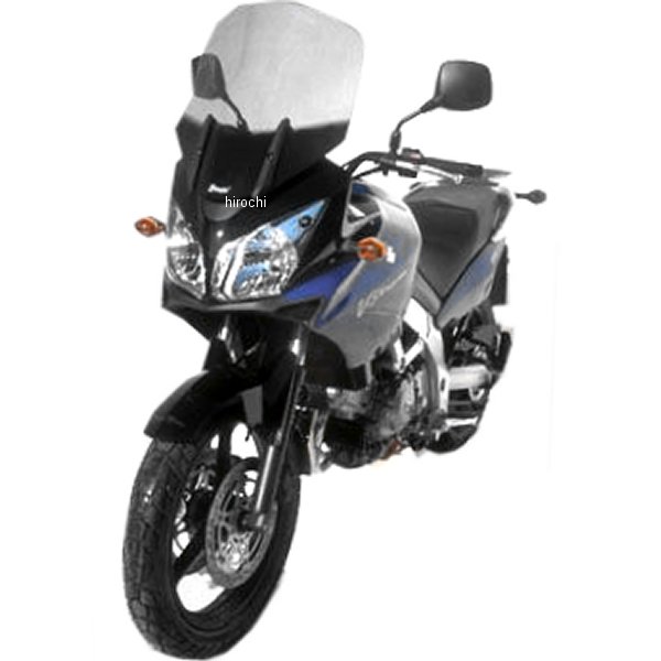 0104V72-XX アルマックス ERMAX ハイプロテクションウインドスクリーン +10cm(49cm)04年-11年 V-Strom1000、DL1000 ライトブラック 0104V72-03 JP店|株式会社ヒロチー商事 店