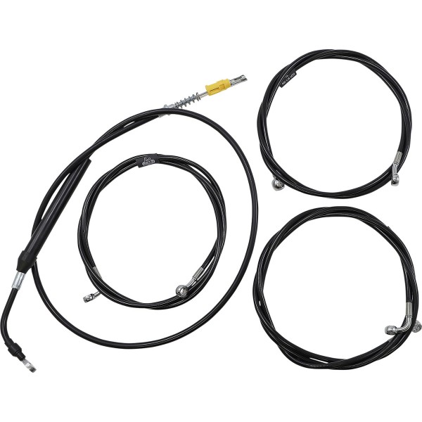 【USA在庫あり】 LAチョッパーズ LA CHOPPERS ブレーキラインキット 21年-22年 ハーレー FLHRXS ABS 黒 0662-1103 JP店