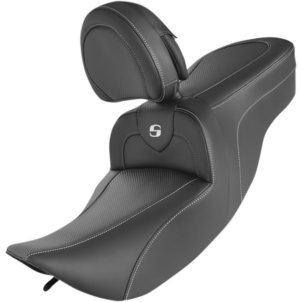 【USA在庫あり】 サドルメン SADDLEMEN ロードソファー シート 06年 ハーレー FLHX バックレスト有 黒 0801-1412 JP店