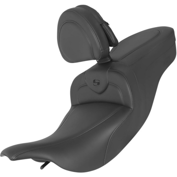 【USA在庫あり】 サドルメン SADDLEMEN ロードソファー シート 01年 ハーレー FLTRSE-I2 バックレスト有 黒 0801-1420 JP店