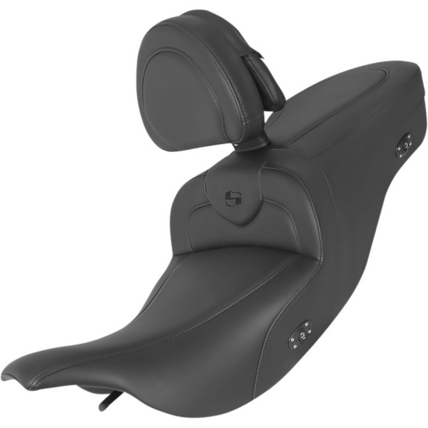 【USA在庫あり】 サドルメン SADDLEMEN ロードソファー ヒートシート 01年 ハーレー FLTRSE-I2 バックレスト有 黒 0801-1421 JP店