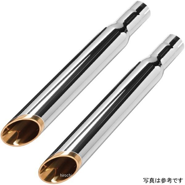 モーターステージ スリップオンマフラー 63ベビーブラス 07年-16年 FLSTN クローム/メッキエンド 2014130A JP店