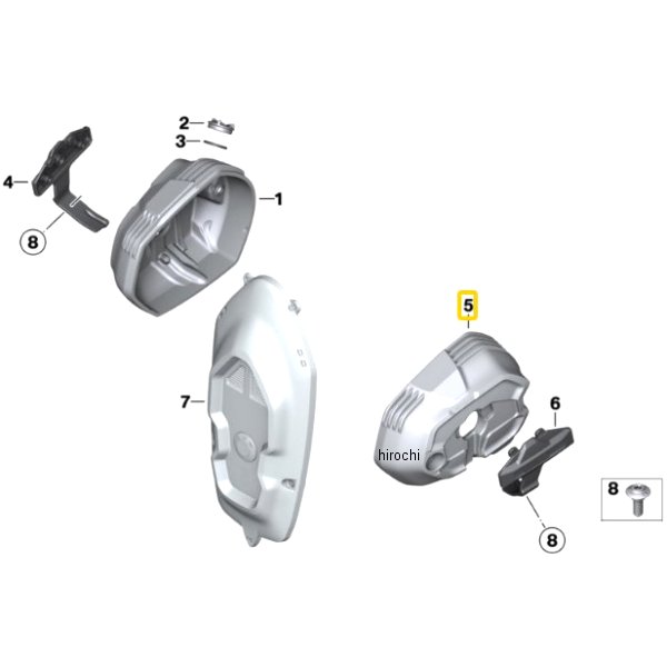 BMW純正 シリンダー ヘッド カバー LH 11128394701 JP店