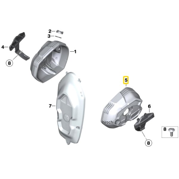 BMW純正 シリンダー ヘッド カバー LH 11128394705 JP店 59,242円
