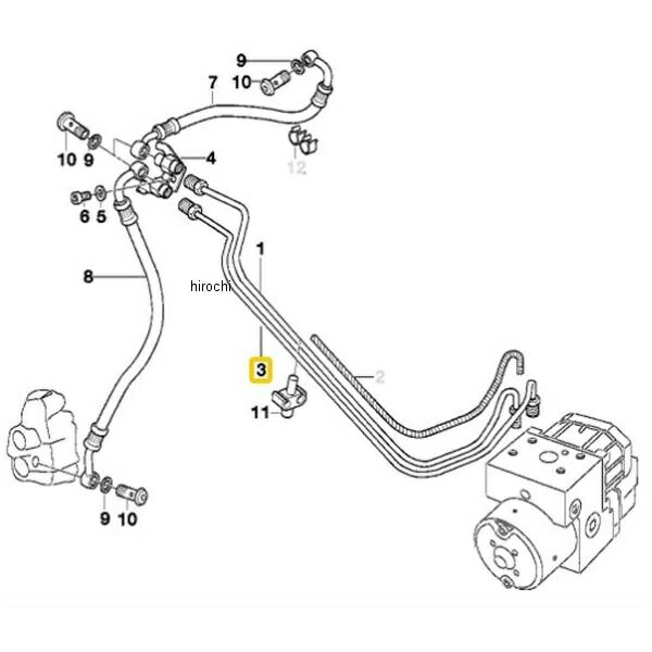 BMW純正 F ブレーキ回路ブレーキライン 34327701727 JP店