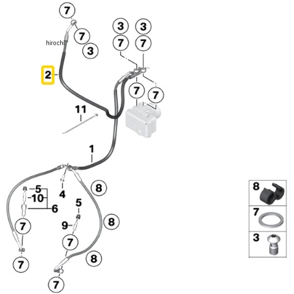 BMW純正 ブレーキ ライン F 制御回路 34328558498 JP店