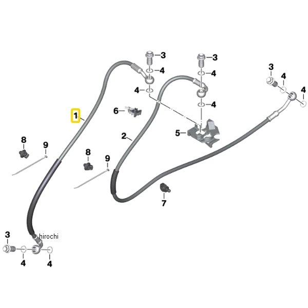 BMW純正 ブレーキ ホース R 制御回路 34328562039 JP店