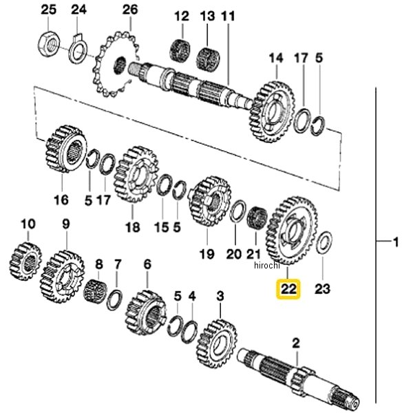 BMW純正 Gear wheel 1st gear 23002343186 JP店