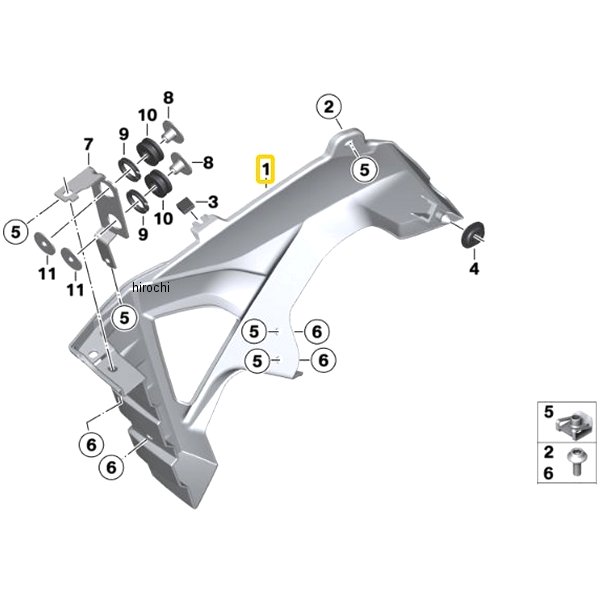 BMW純正 ラジエター カバー RH 46638560422 JP店