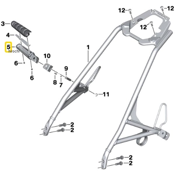 BMW純正 R フット レスト RH 46717700922 JP店