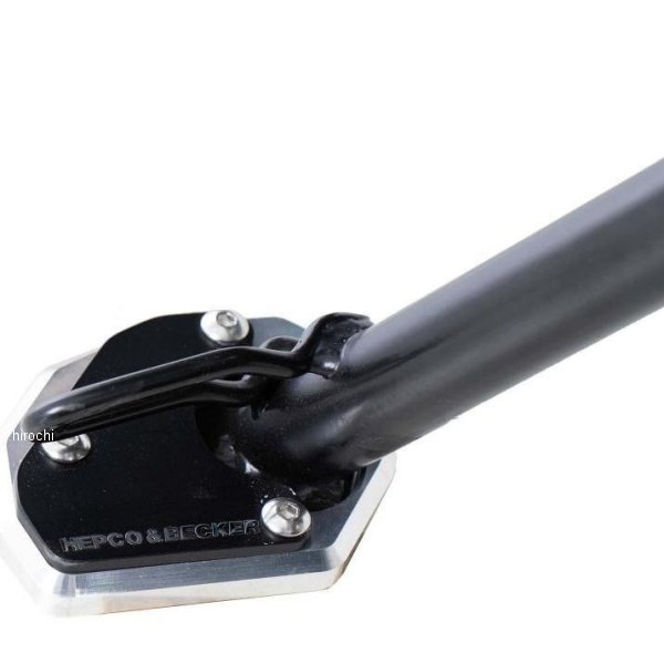 ヘプコアンドベッカー HEPCO&BECKER サイドスタンド エンラージメント 21年 トライアンフ トライデント660 シルバー/黒 42117612 00 91 JP店｜株式会社ヒロチー商事 店