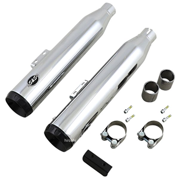 【USA在庫あり】 S&S Cycle マフラー クローム GN 50S ミルウォーキーエイト ソフテイル 1801-1477 JP店