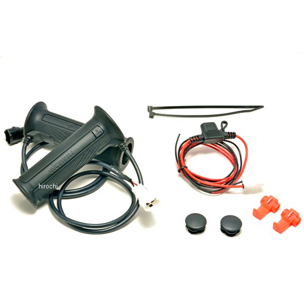 エースウェル ACEWELL スマートグリップヒーター 22.2mmハンドル対応 120mm 12V車用 黒 ACE-HG20 JP店